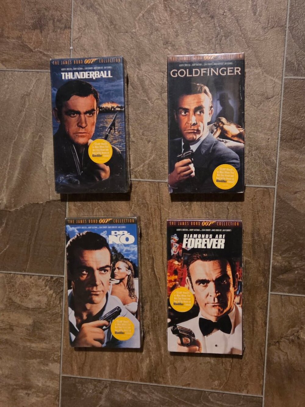 New factory sealed vintage VHS James Bond 007